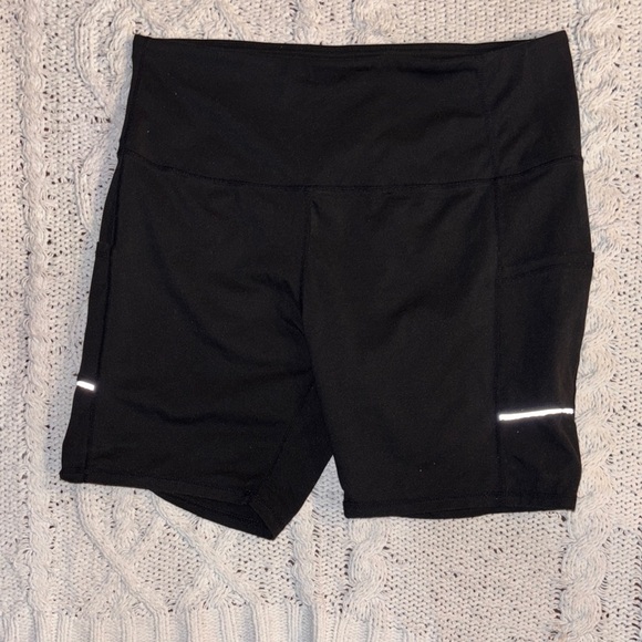 Black Women's Athletic Shorts - Picture 1 of 3